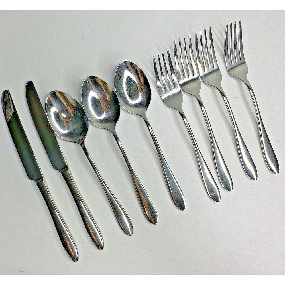 Brandani Stainless Flatware Replacement 9 Pc Set Spoon Fork Knife